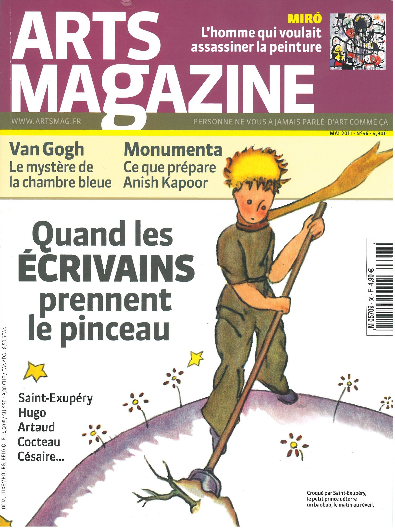 Arts Magazine : les écrivains et l’art