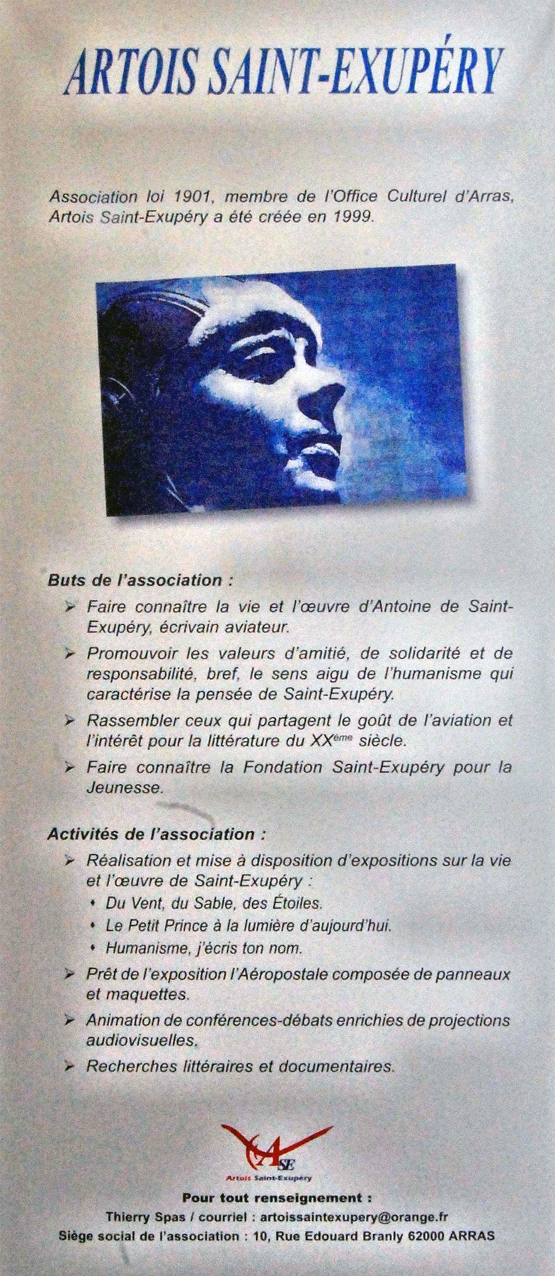 Actualités 2014-2015 de l’Association Artois Saint Exupéry