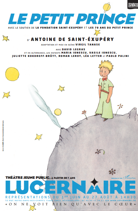 Le Petit Prince au théâtre Lucernaire à Paris !