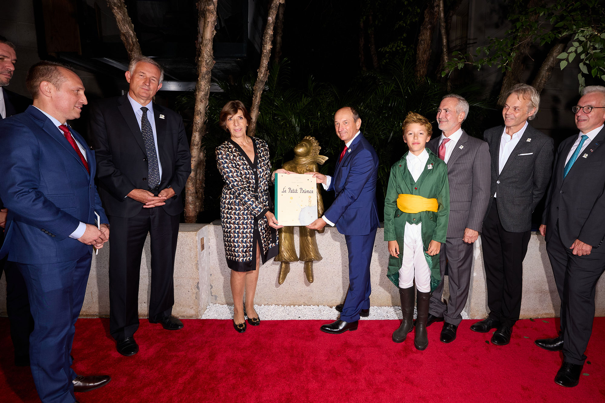 Dévoilement de la sculpture du Petit Prince à New York